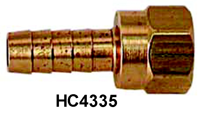 Female Flare Swivel by Hose Barb Connector